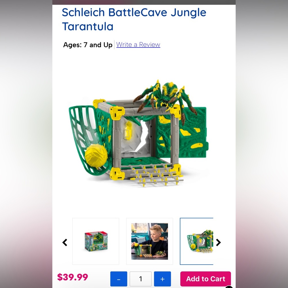 Schleich Eldrador BattleCave Jungle (tarantula not included)